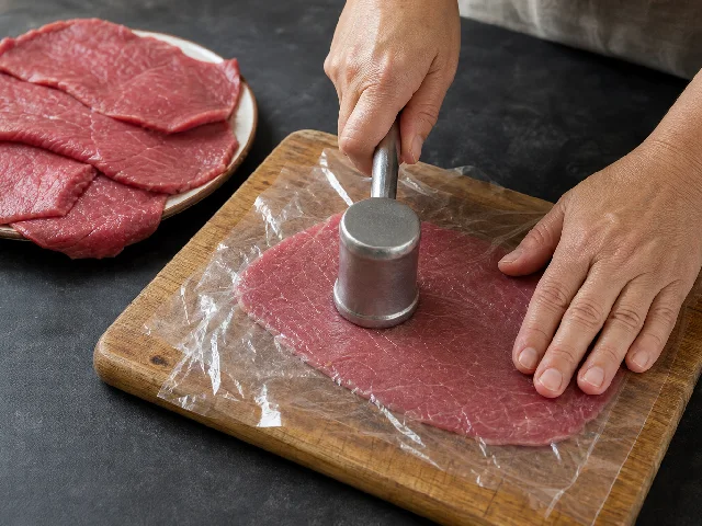 Paso 1 de Milanesas de carne