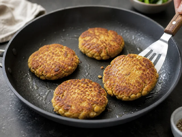 Paso 6 de Hamburguesas de garbanzos