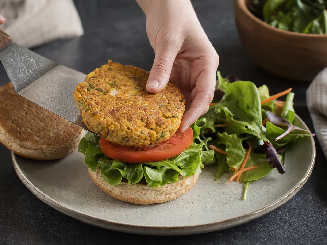 Paso 7 de Hamburguesas de garbanzos