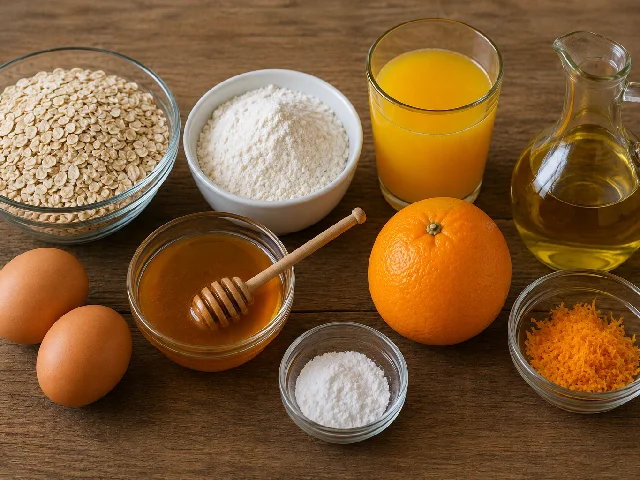 Paso 1 de Galletas de avena y naranja